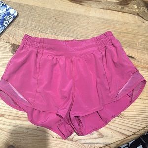 Lululemon hotty hot pink shorts!